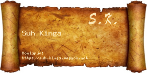 Suh Kinga névjegykártya